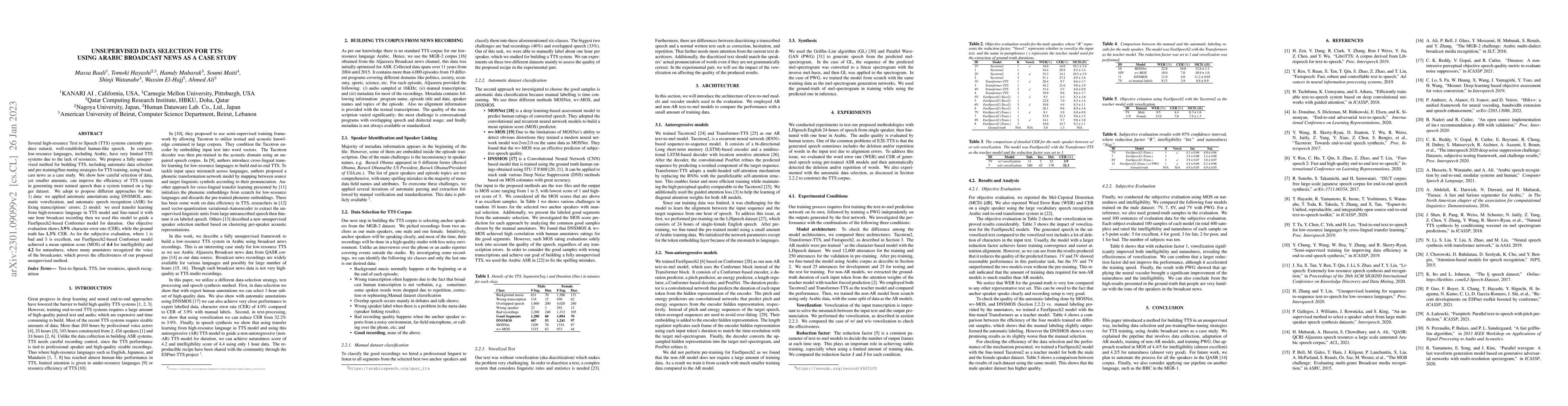 Thumbnail for Unsupervised Data Selection for TTS: Using Arabic Broadcast News as a
  Case Study