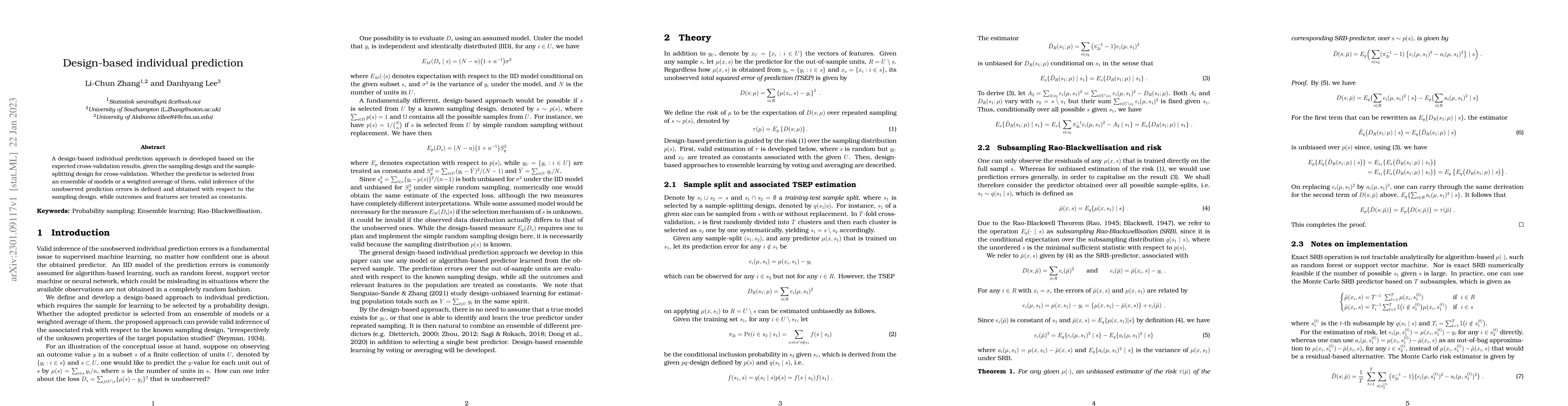 Thumbnail for Design-based individual prediction