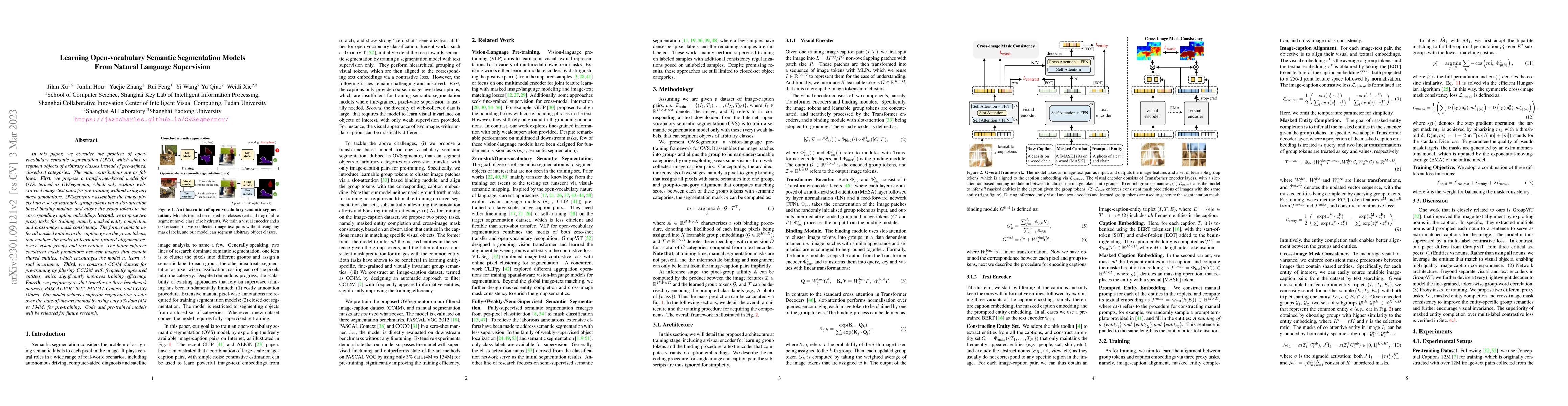Thumbnail for Learning Open-vocabulary Semantic Segmentation Models From Natural
  Language Supervision
