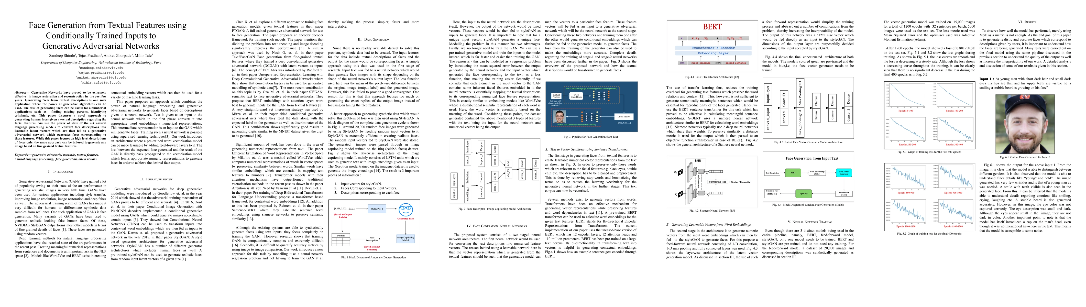 Thumbnail for Face Generation from Textual Features using Conditionally Trained Inputs
  to Generative Adversarial Networks
