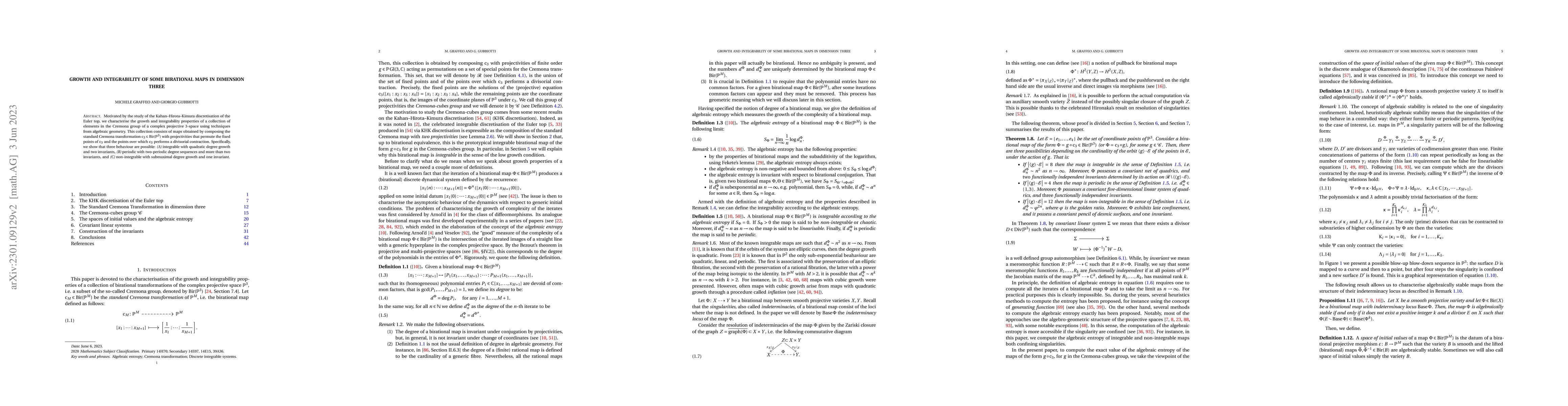 Thumbnail for Growth and integrability of some birational maps in dimension three