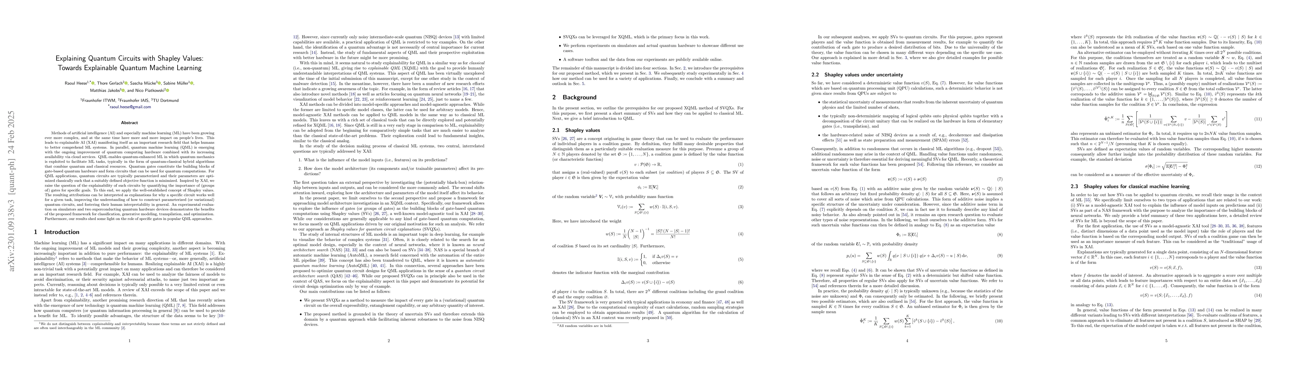 Thumbnail for Explaining Quantum Circuits with Shapley Values: Towards Explainable
  Quantum Machine Learning
