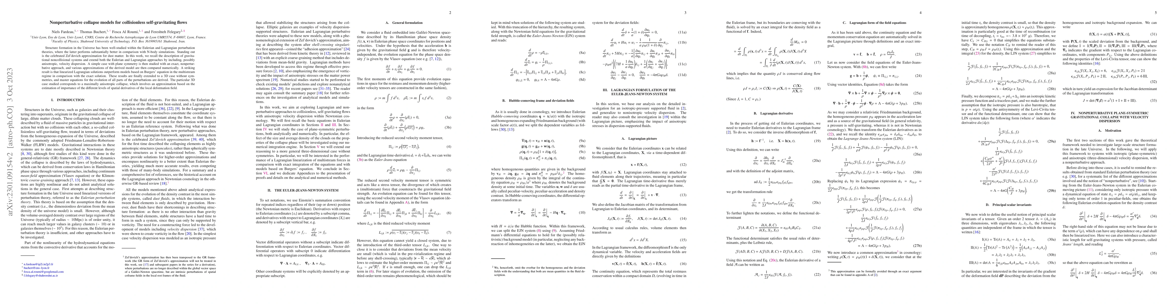 Thumbnail for Nonperturbative collapse models for collisionless self-gravitating flows
