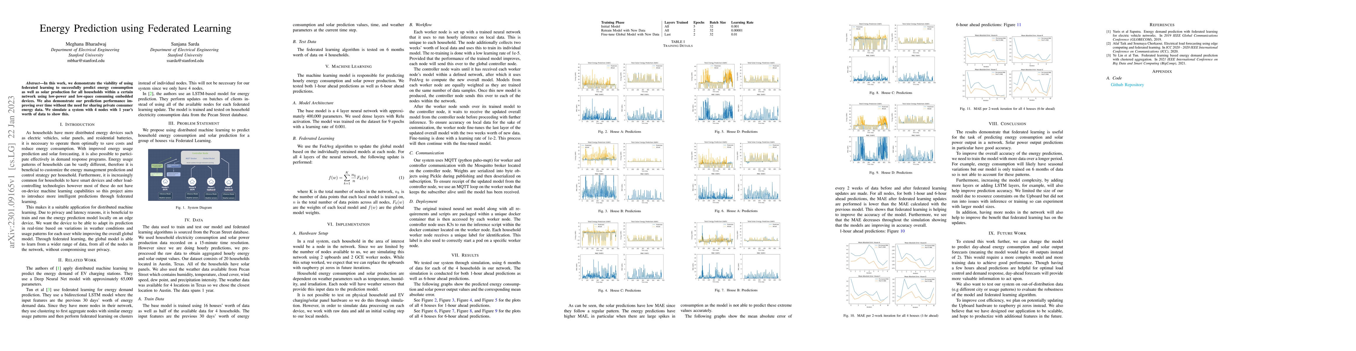 Thumbnail for Energy Prediction using Federated Learning