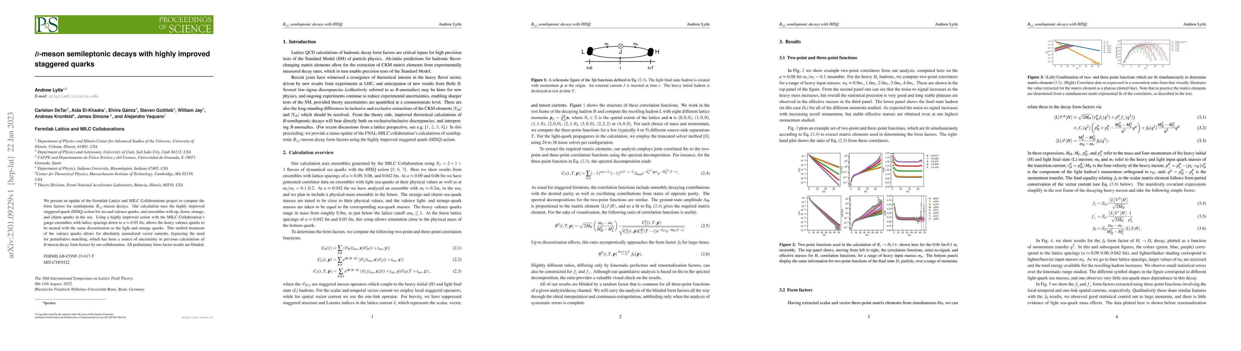 Thumbnail for $B$-meson semileptonic decays with highly improved staggered quarks