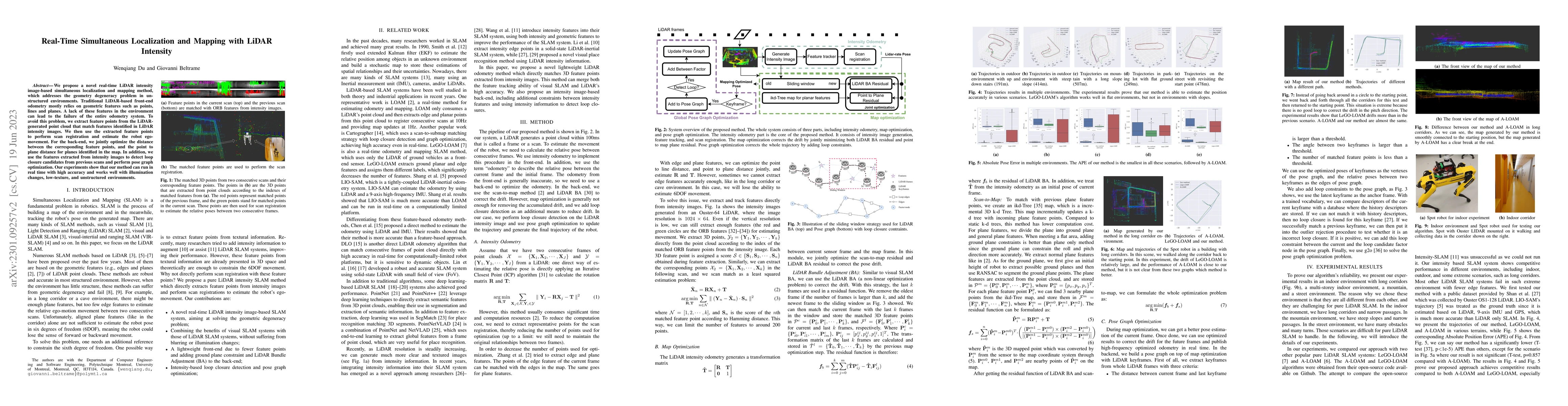 Thumbnail for Real-Time Simultaneous Localization and Mapping with LiDAR intensity