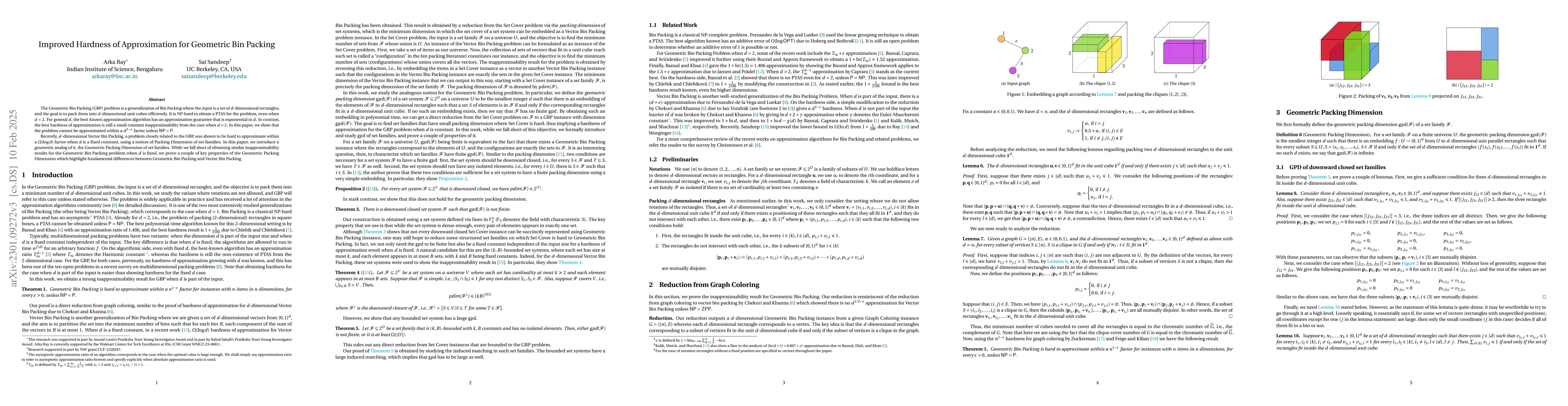 Thumbnail for Improved Hardness of Approximation for Geometric Bin Packing