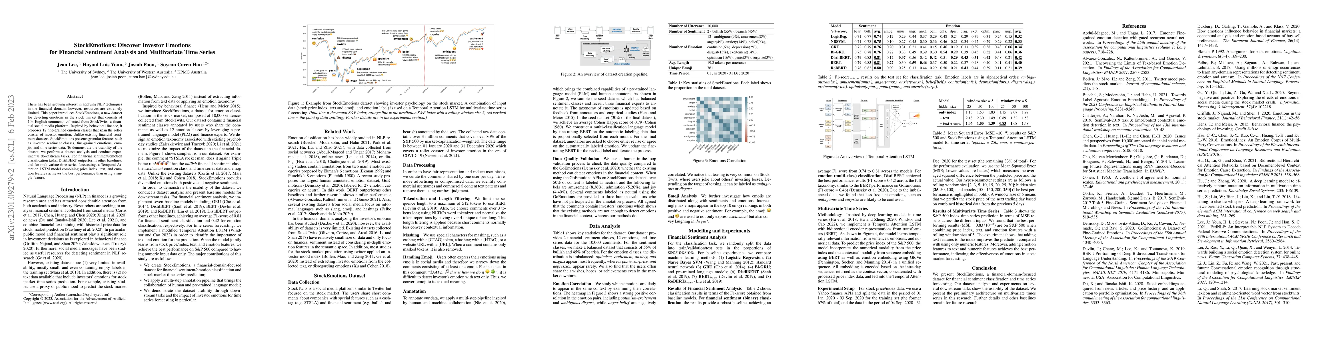 Thumbnail for StockEmotions: Discover Investor Emotions for Financial Sentiment
  Analysis and Multivariate Time Series