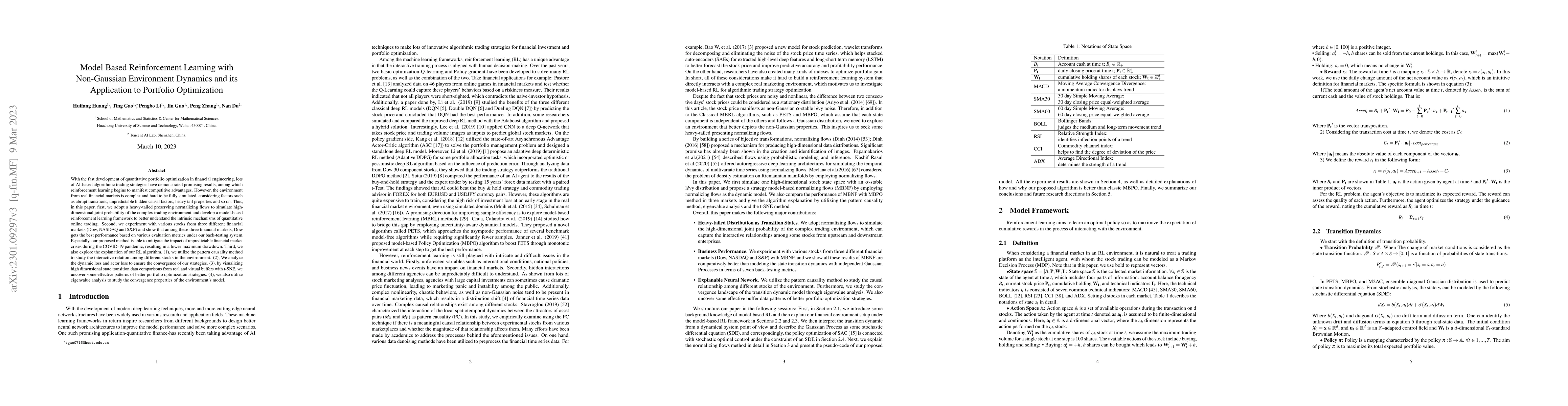 Thumbnail for Model Based Reinforcement Learning with Non-Gaussian Environment
  Dynamics and its Application to Portfolio Optimization