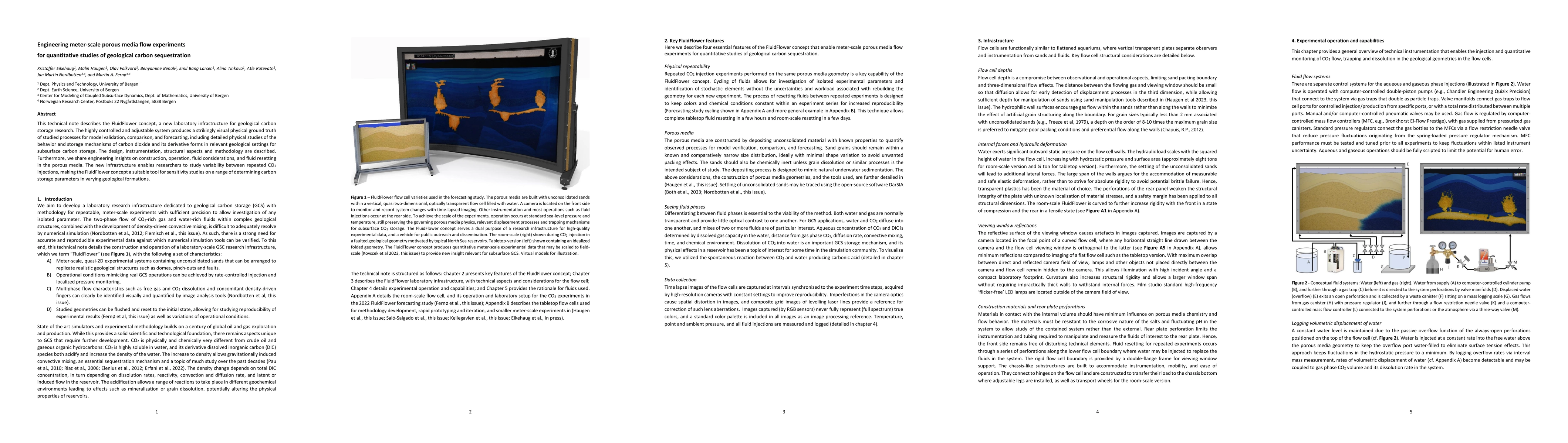 Thumbnail for Engineering meter-scale porous media flow experiments for quantitative
  studies of geological carbon sequestration
