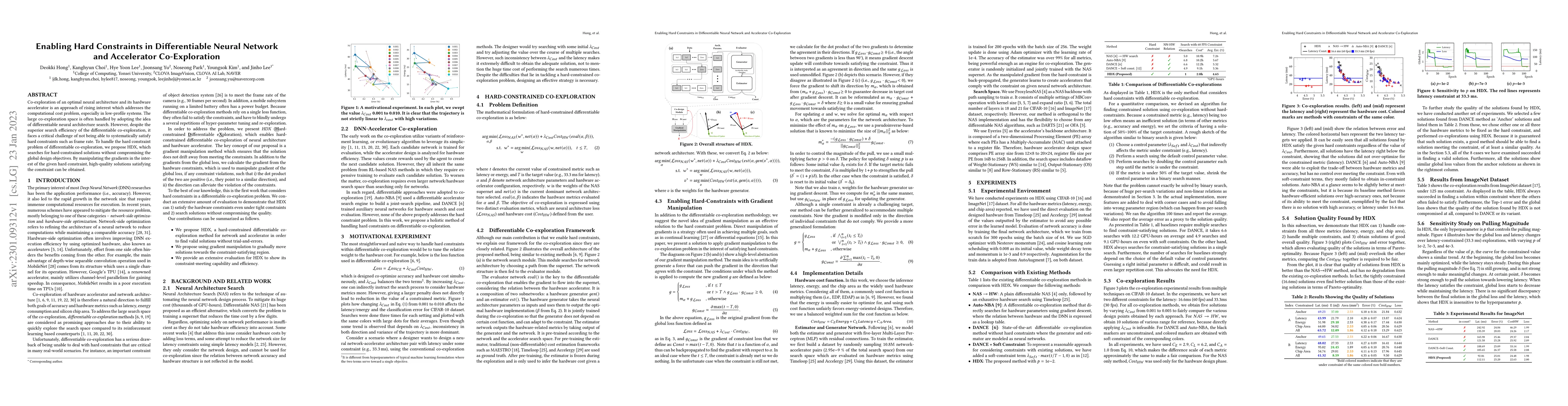 Thumbnail for Enabling Hard Constraints in Differentiable Neural Network and
  Accelerator Co-Exploration