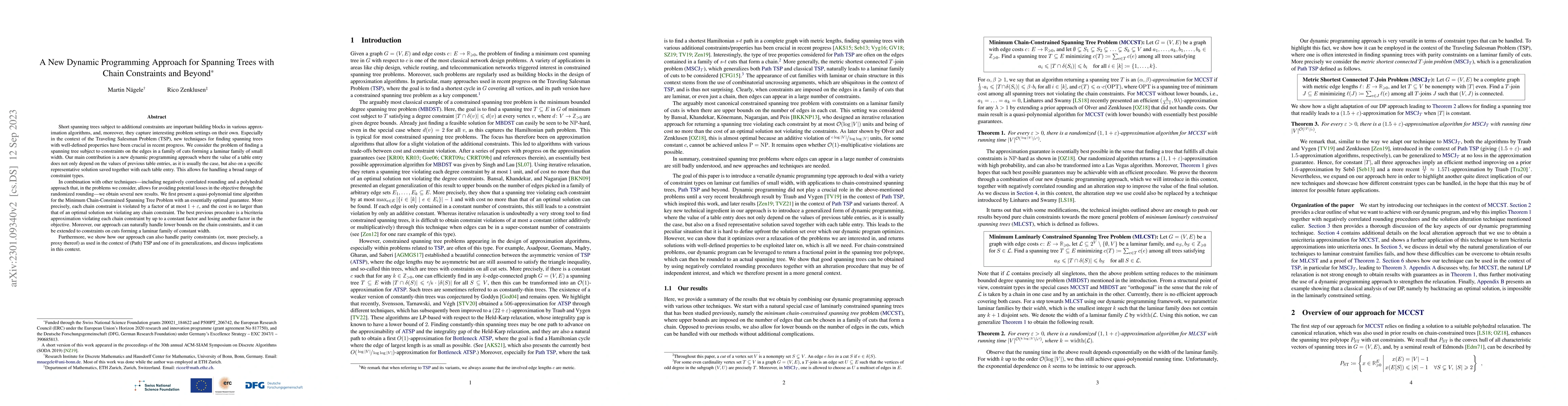 Thumbnail for A New Dynamic Programming Approach for Spanning Trees with Chain
  Constraints and Beyond