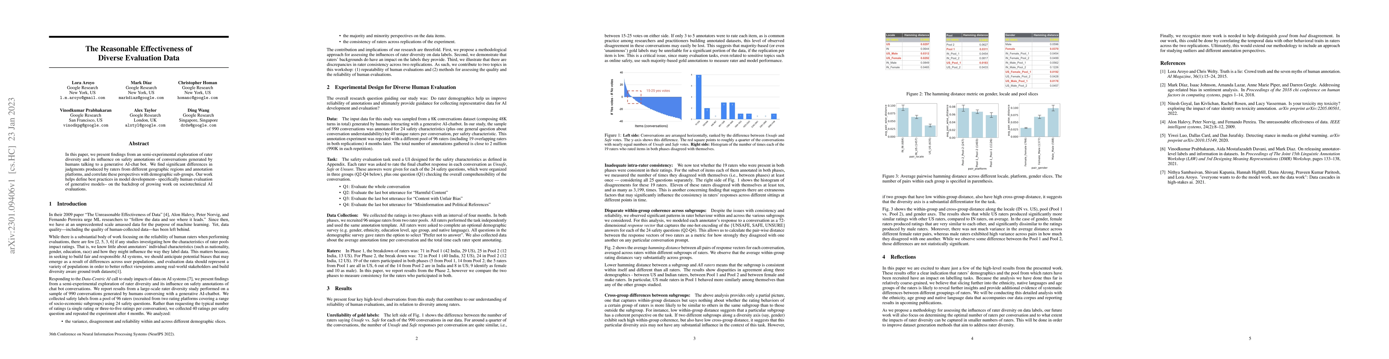 Thumbnail for The Reasonable Effectiveness of Diverse Evaluation Data