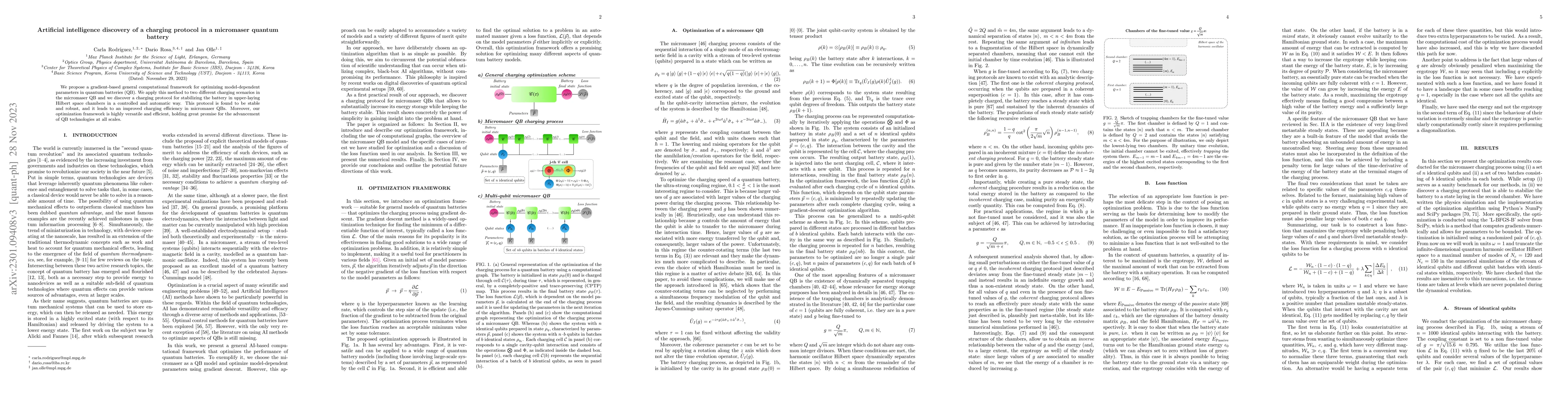 Thumbnail for Artificial intelligence discovery of a charging protocol in a micromaser
  quantum battery