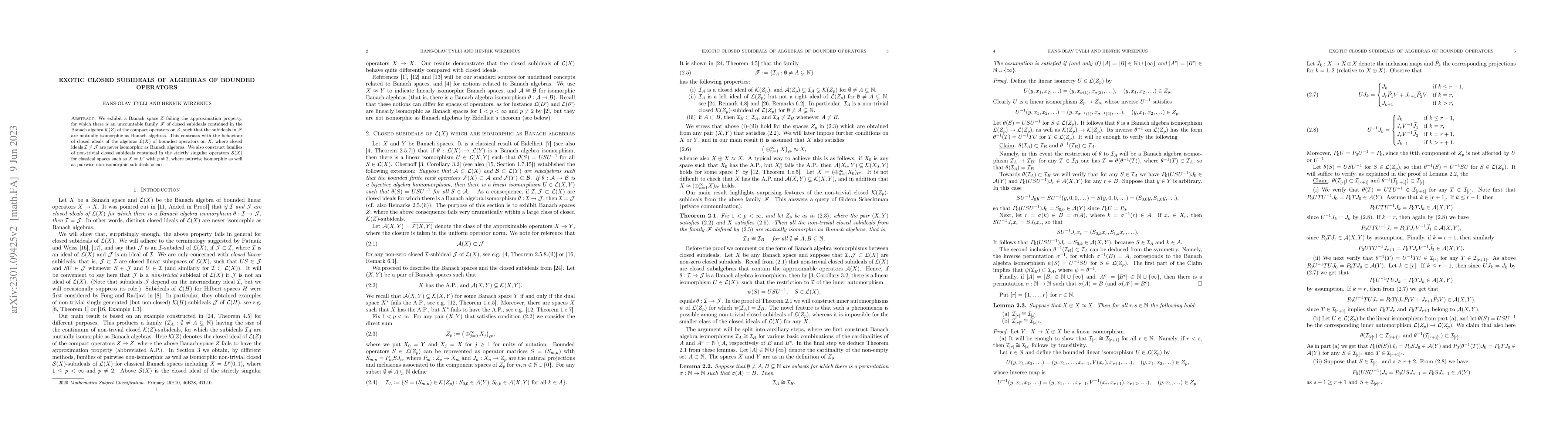 Thumbnail for Exotic closed subideals of algebras of bounded operators