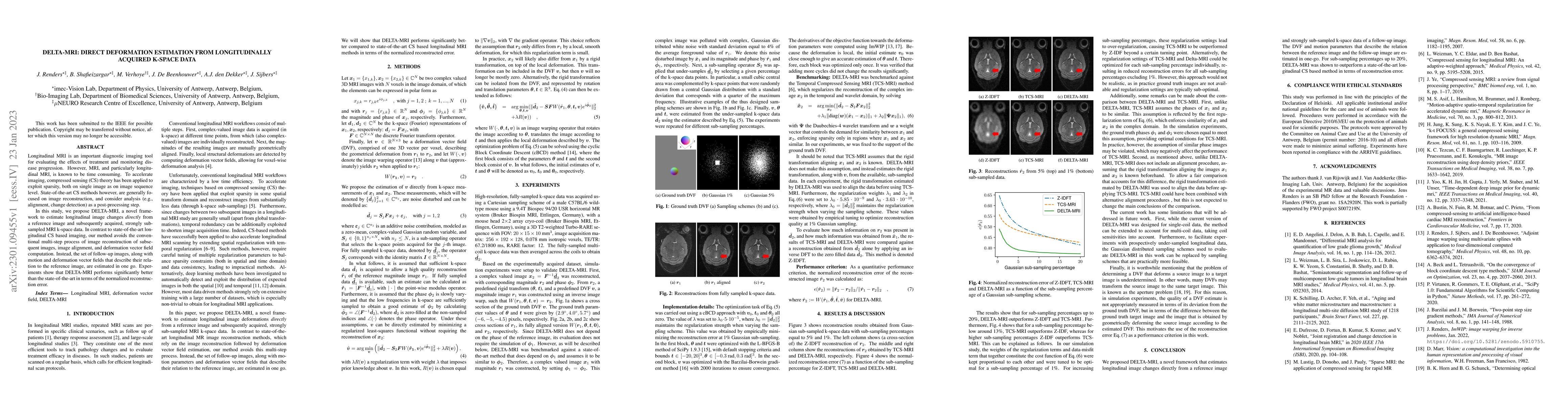 Thumbnail for DELTA-MRI: Direct deformation Estimation from LongiTudinally Acquired
  k-space data