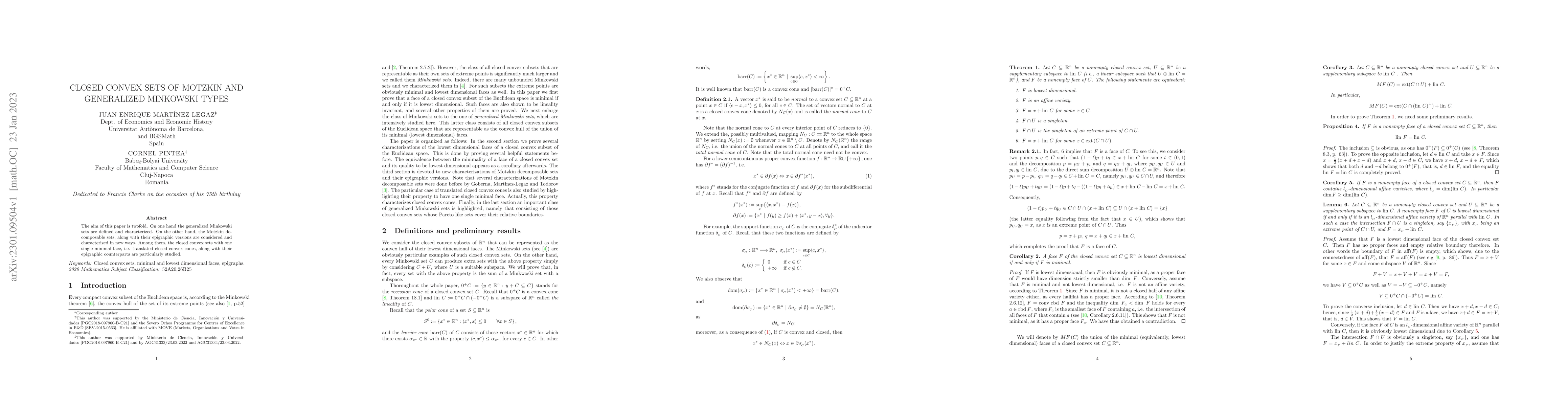 Thumbnail for Closed convex sets of Motzkin and generalized Minkowski types