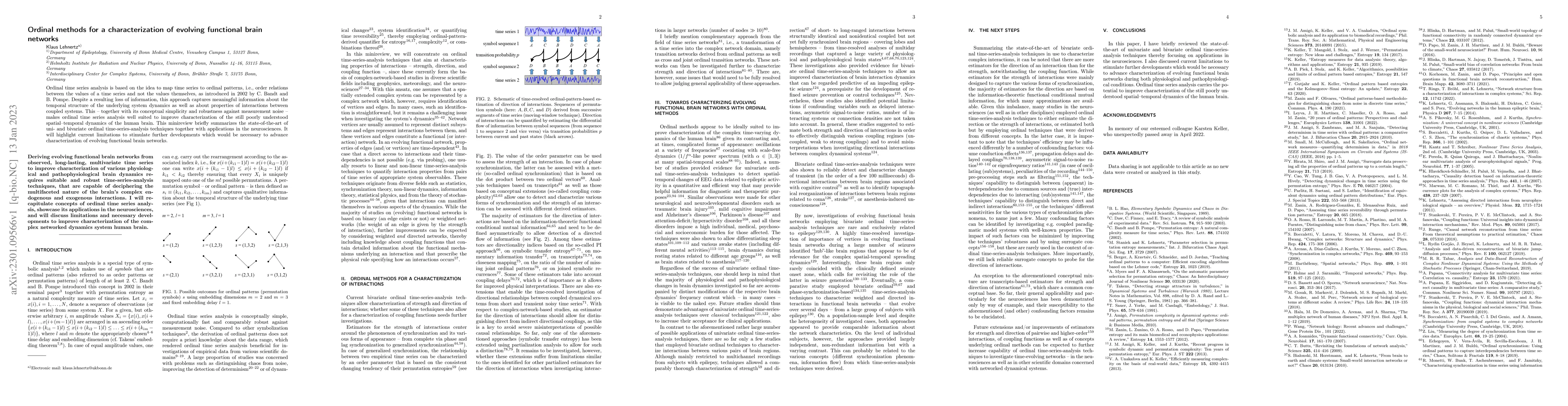 Thumbnail for Ordinal methods for a characterization of evolving functional brain
  networks