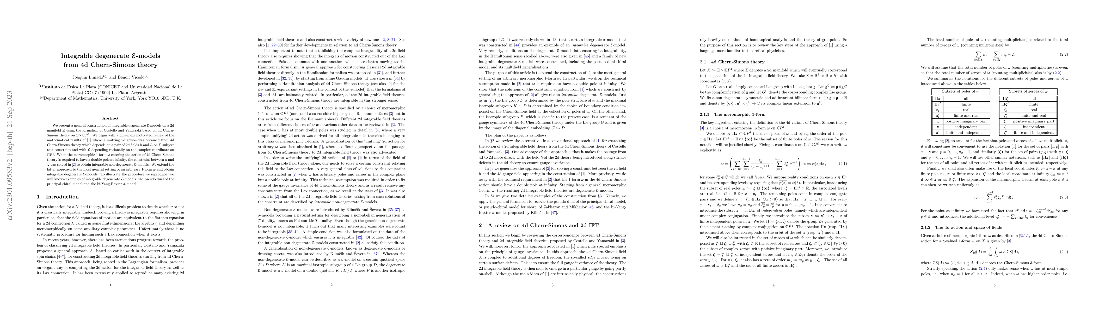 Thumbnail for Integrable degenerate $\mathcal E$-models from 4d Chern-Simons theory