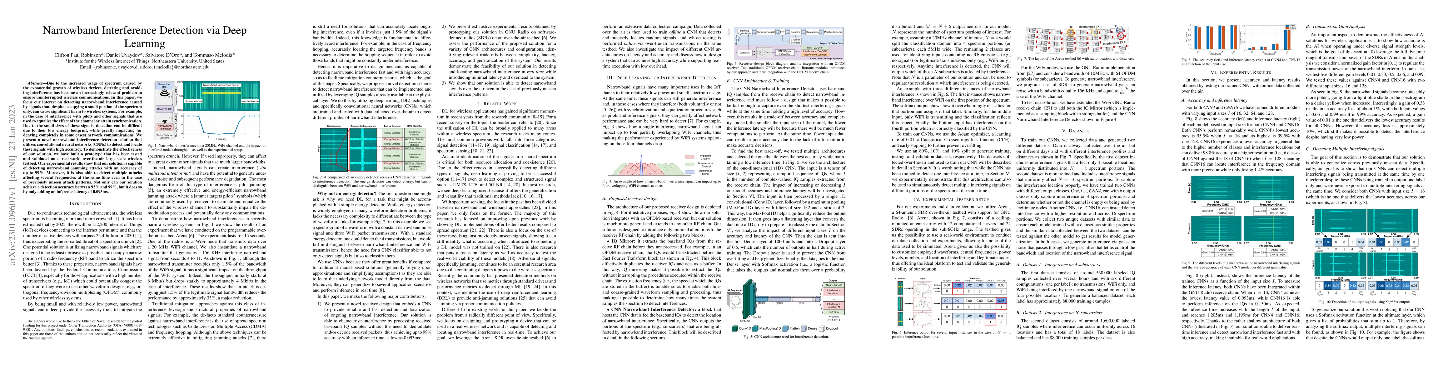 Thumbnail for Narrowband Interference Detection via Deep Learning
