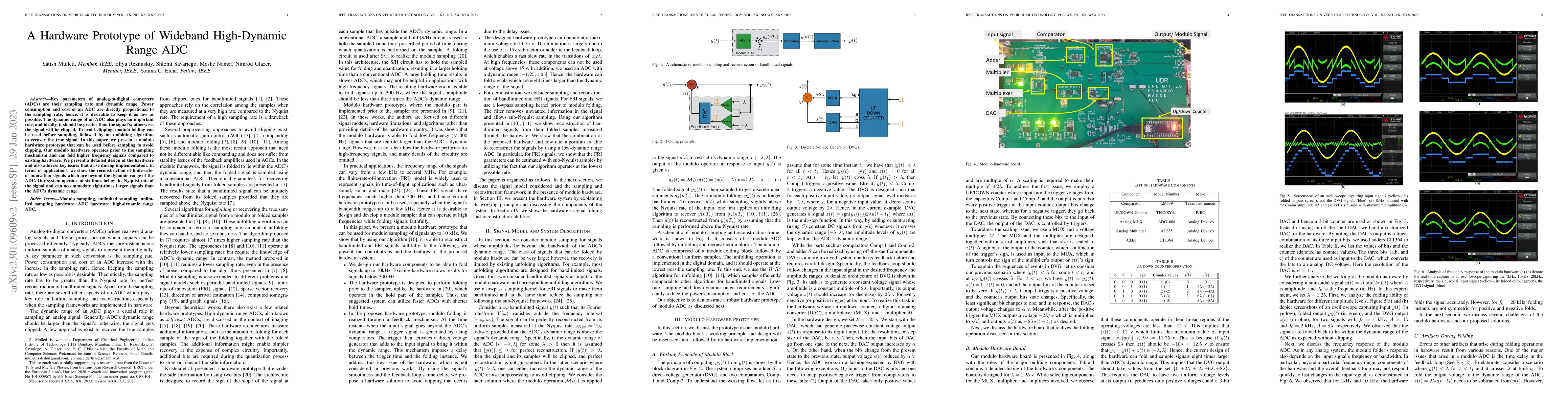 Thumbnail for A Hardware Prototype of Wideband High-Dynamic Range ADC