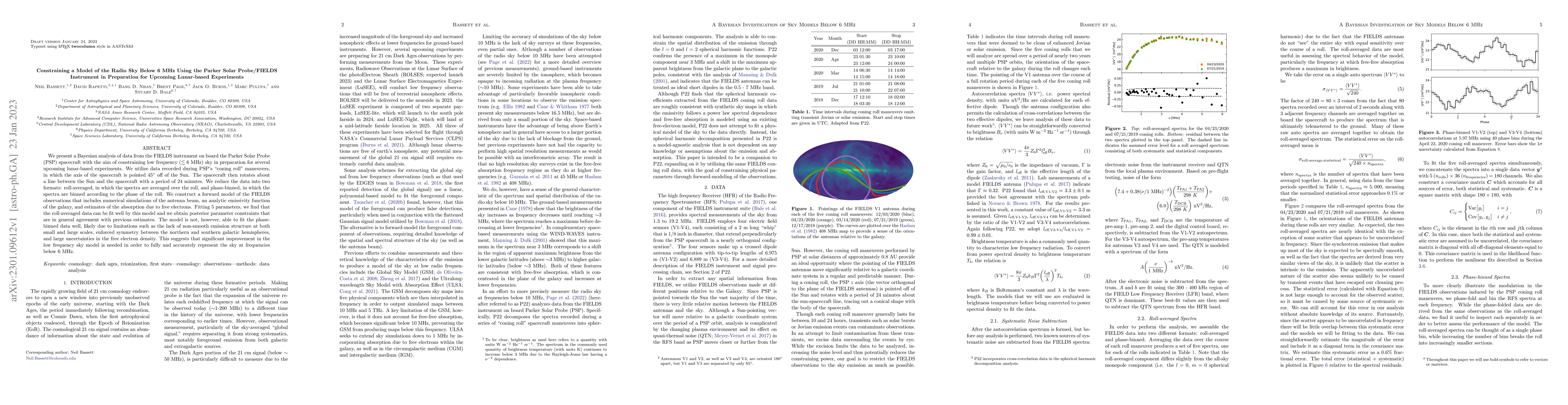 Thumbnail for Constraining a Model of the Radio Sky Below 6 MHz Using the Parker Solar
  Probe/FIELDS Instrument in Preparation for Upcoming Lunar-based Experiments