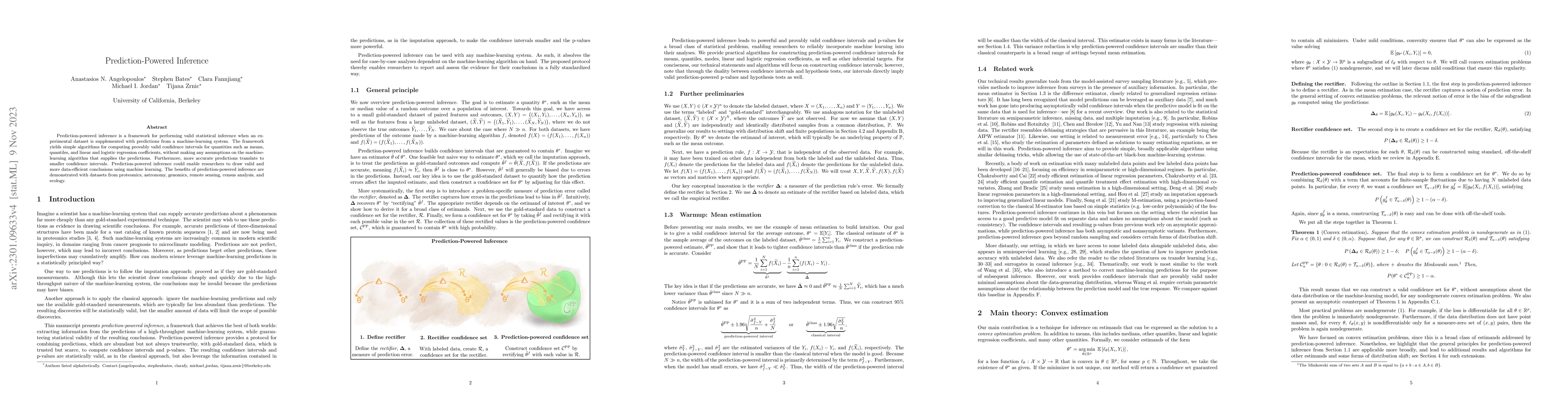 Thumbnail for Prediction-Powered Inference