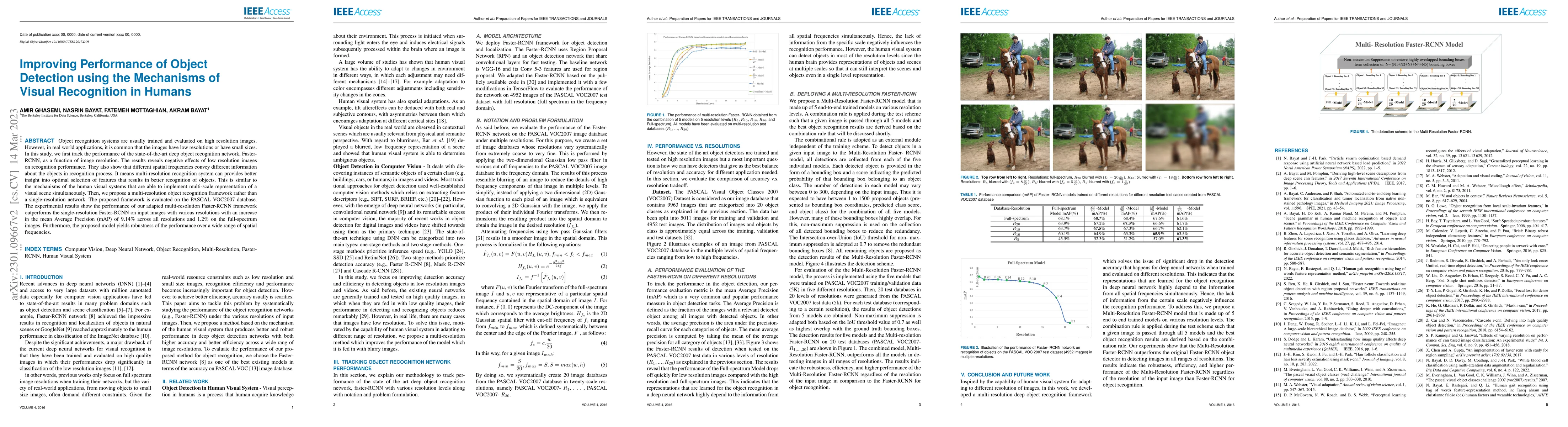 Thumbnail for Improving Performance of Object Detection using the Mechanisms of Visual
  Recognition in Humans