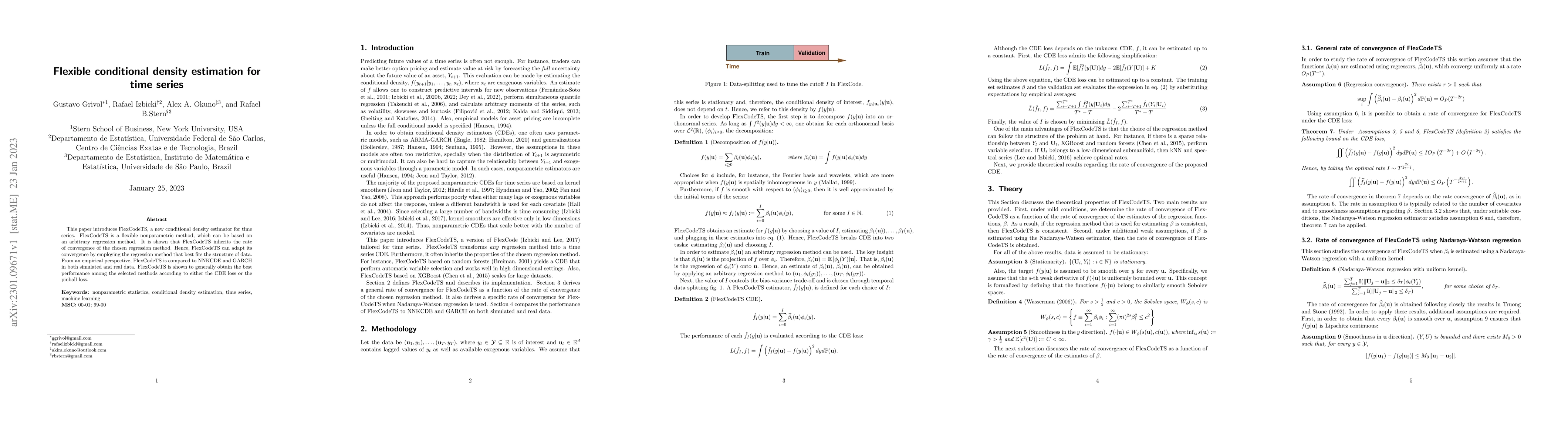 Thumbnail for Flexible conditional density estimation for time series