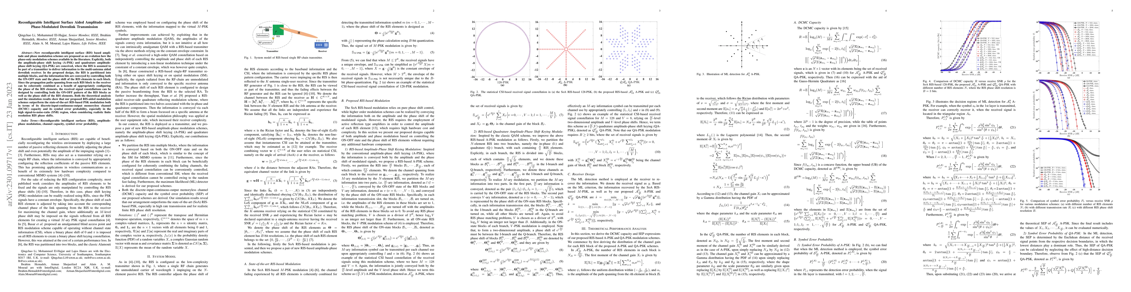Thumbnail for Reconfigurable Intelligent Surface Aided Amplitude- and Phase-Modulated
  Downlink Transmission
