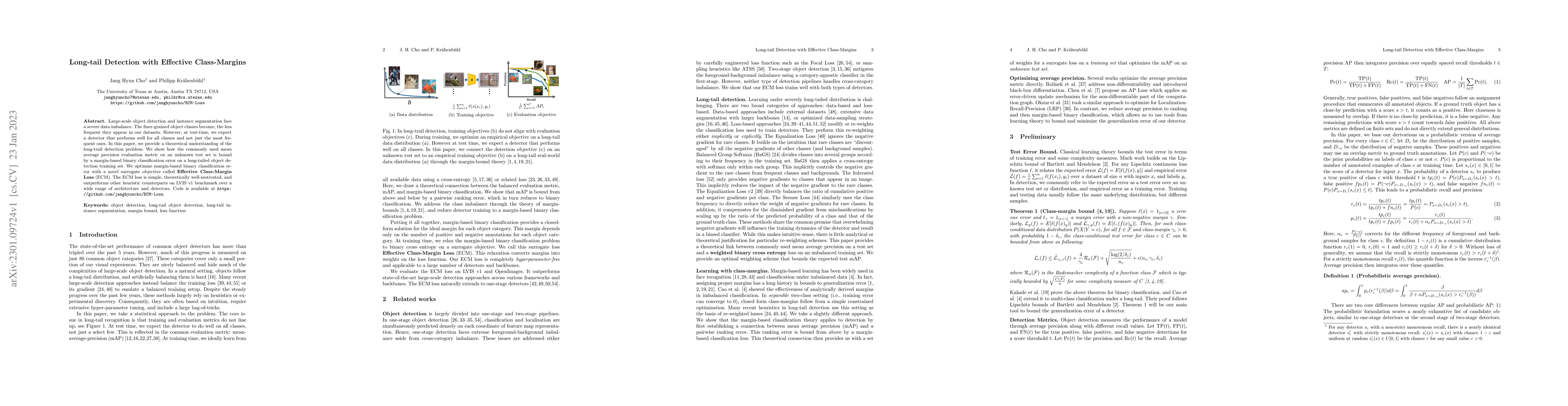 Thumbnail for Long-tail Detection with Effective Class-Margins