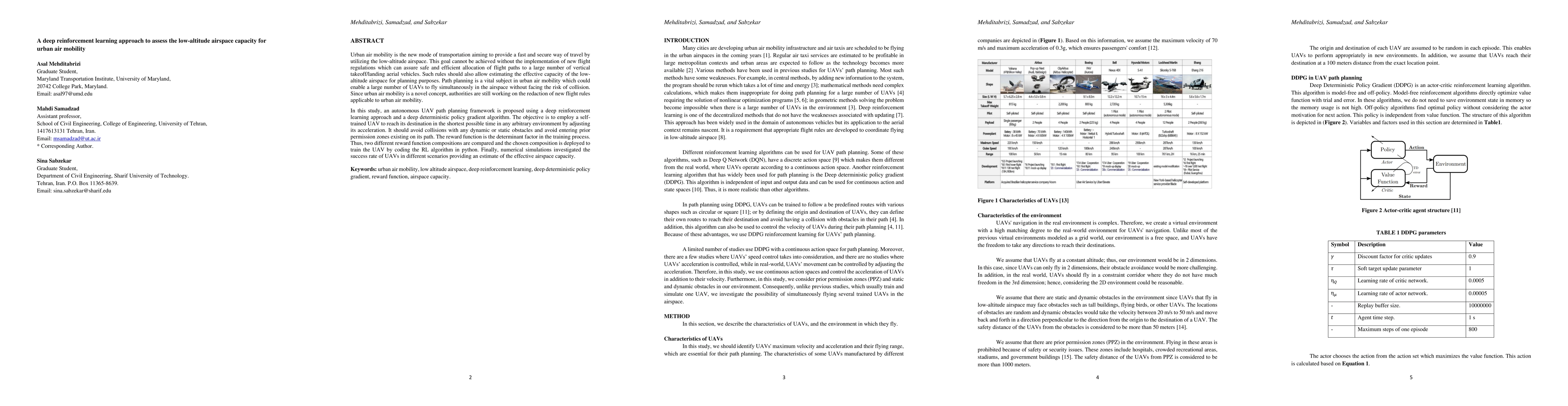 Thumbnail for A deep reinforcement learning approach to assess the low-altitude
  airspace capacity for urban air mobility