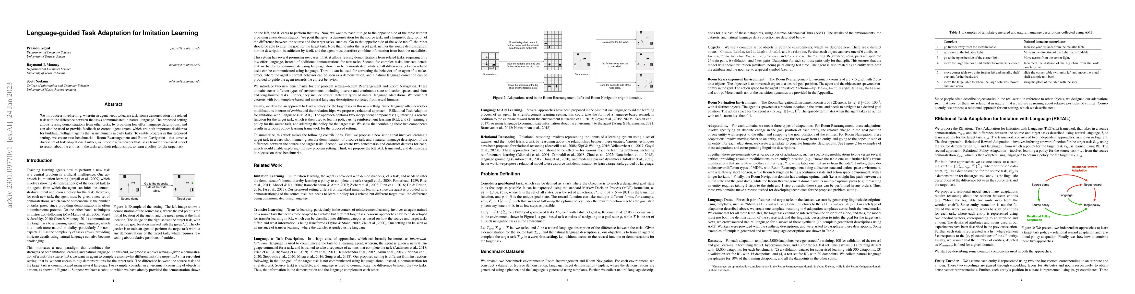 Thumbnail for Language-guided Task Adaptation for Imitation Learning