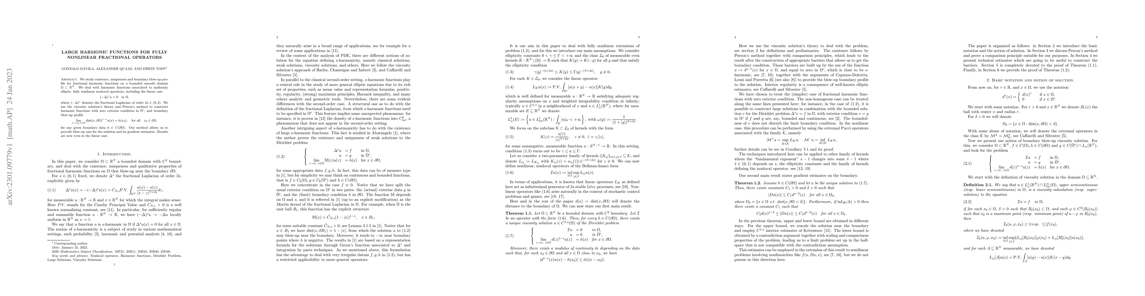 Thumbnail for Large harmonic functions for fully nonlinear fractional operators