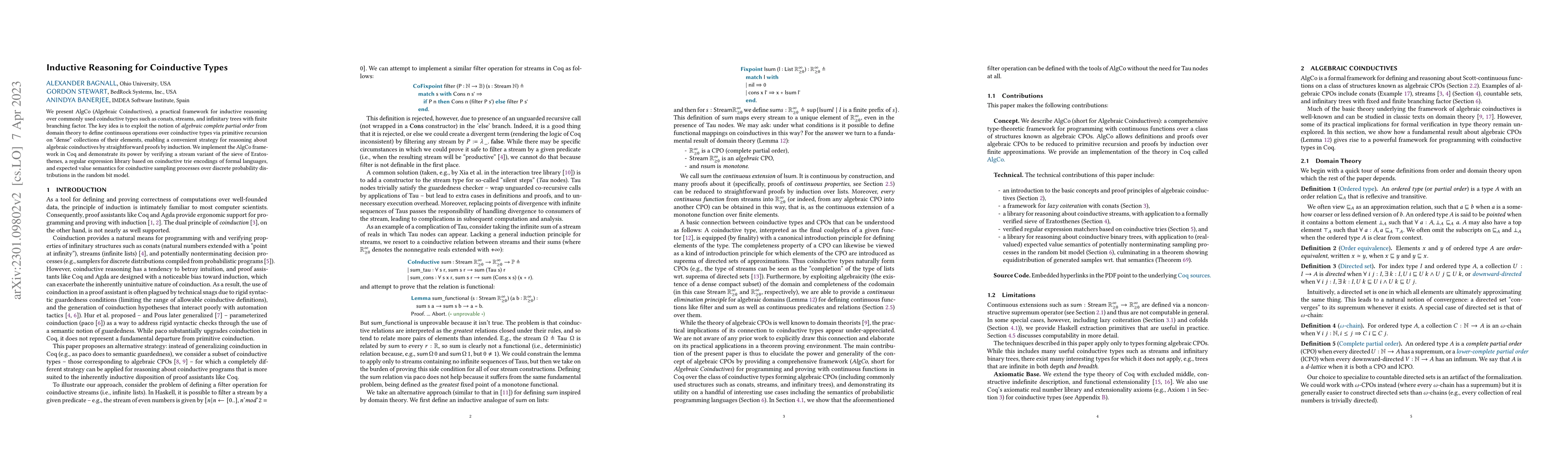 Thumbnail for Inductive Reasoning for Coinductive Types