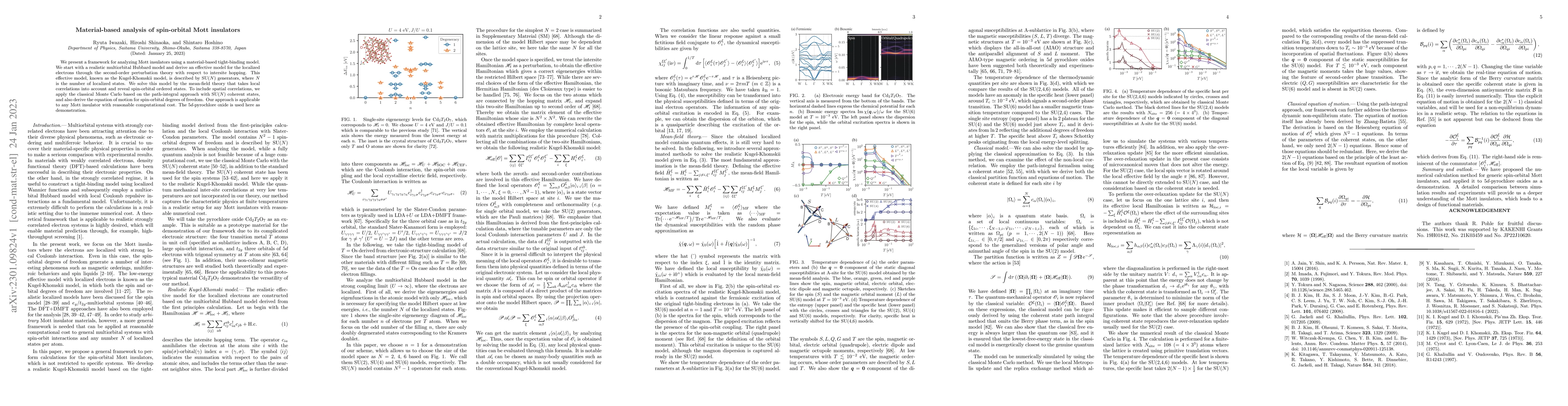 Thumbnail for Material-based analysis of spin-orbital Mott insulators