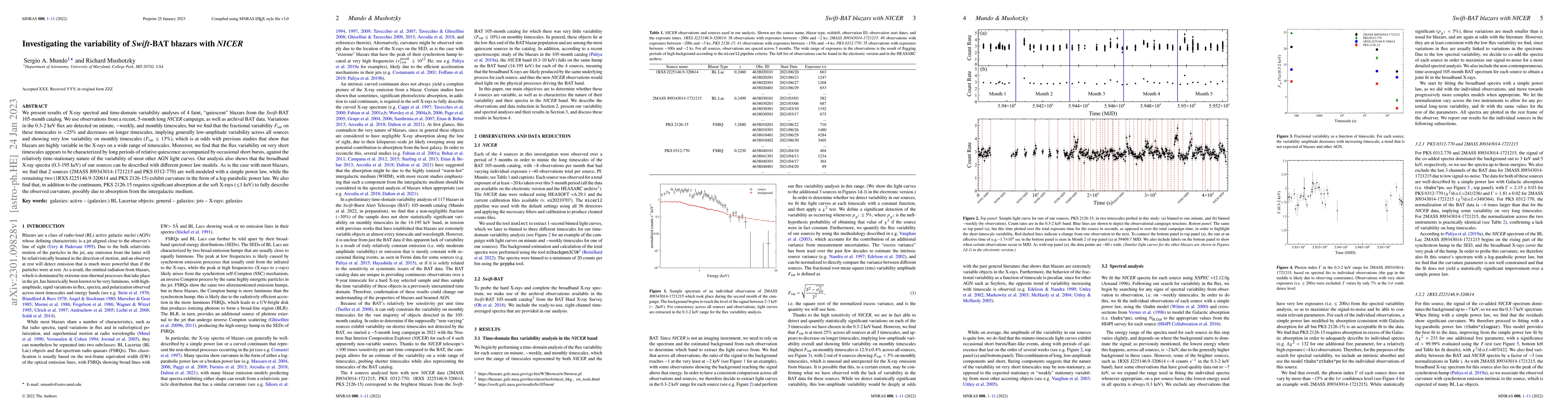 Thumbnail for Investigating the variability of Swift-BAT blazars with NICER