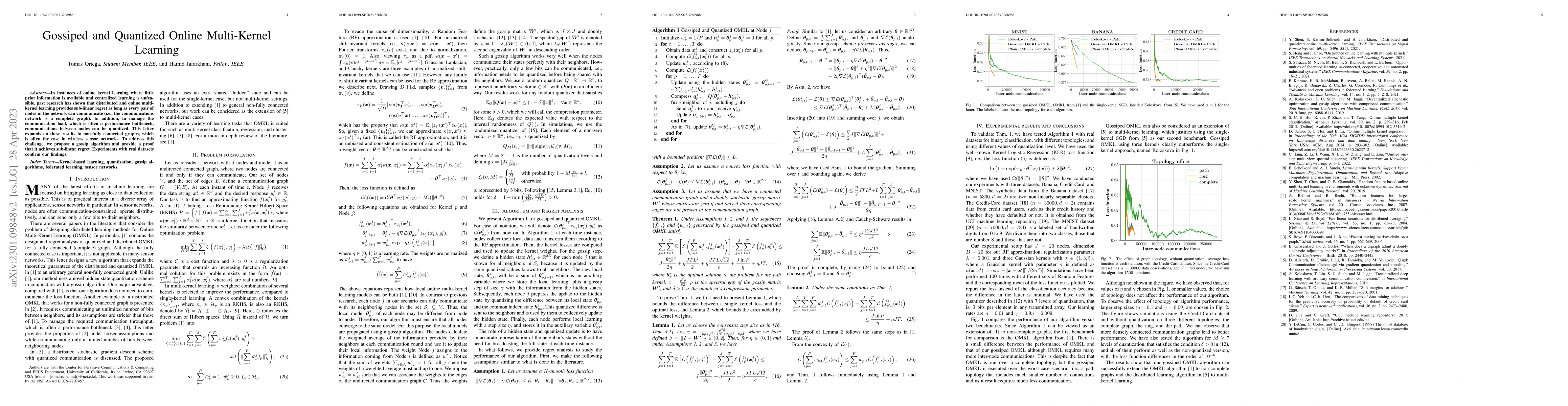 Thumbnail for Gossiped and Quantized Online Multi-Kernel Learning