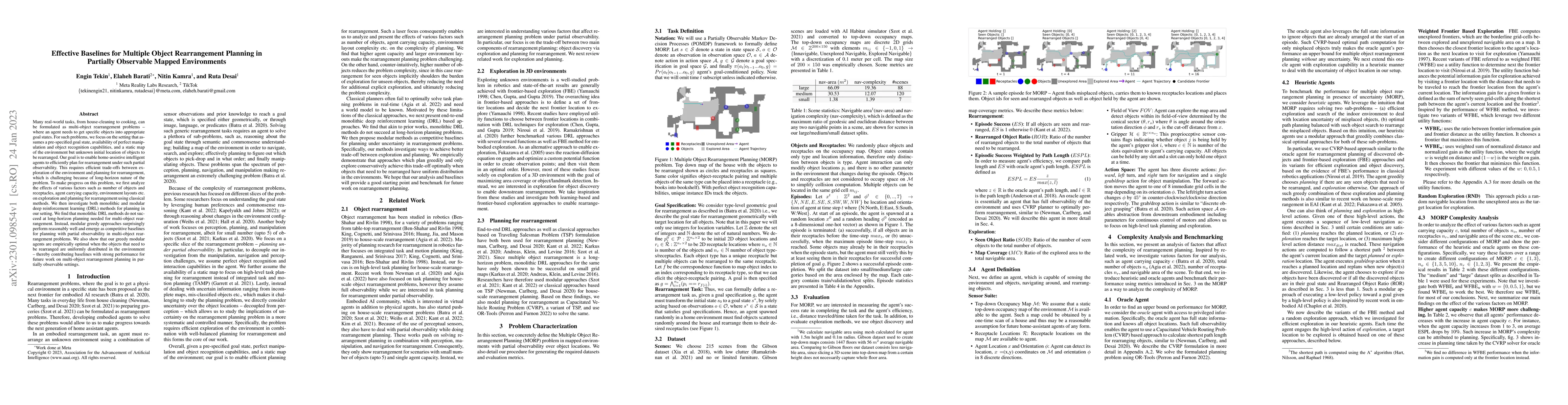 Thumbnail for Effective Baselines for Multiple Object Rearrangement Planning in
  Partially Observable Mapped Environments