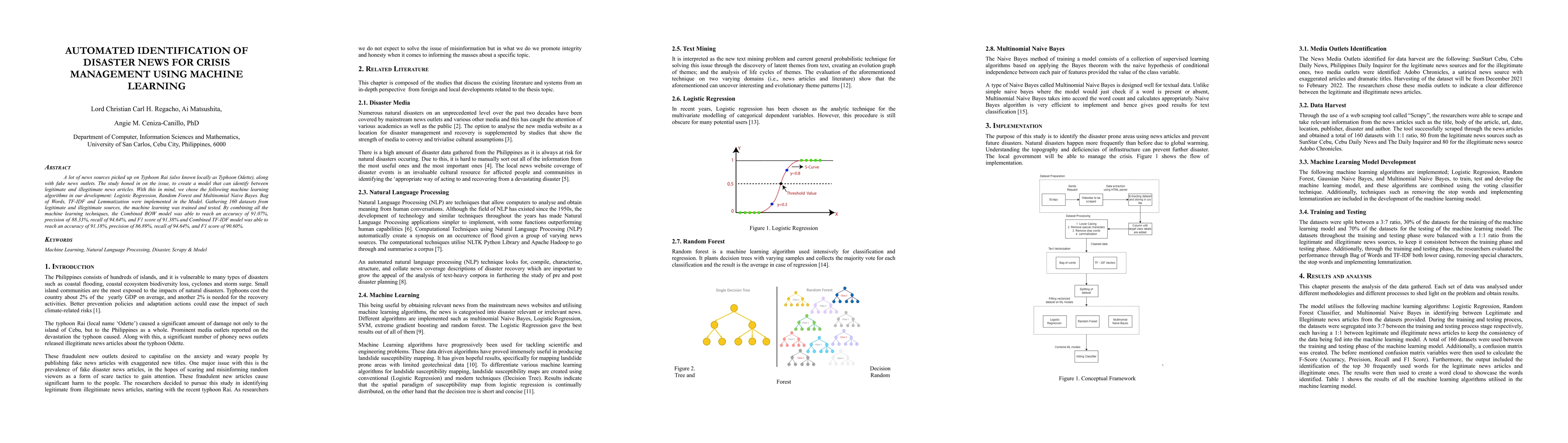 Thumbnail for Automated Identification of Disaster News For Crisis Management Using
  Machine Learning
