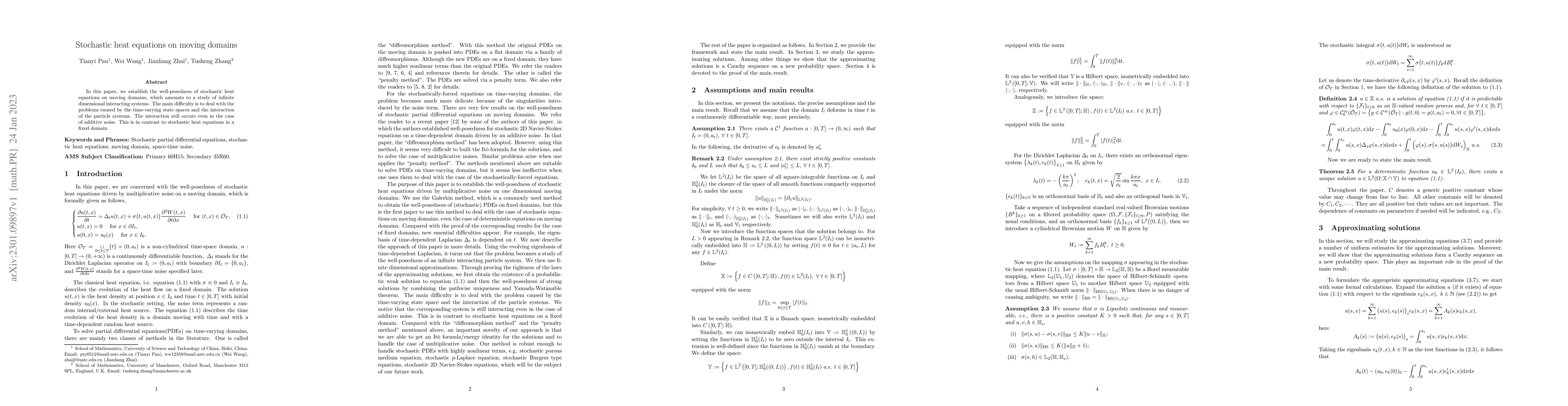 Thumbnail for Stochastic heat equations on moving domains