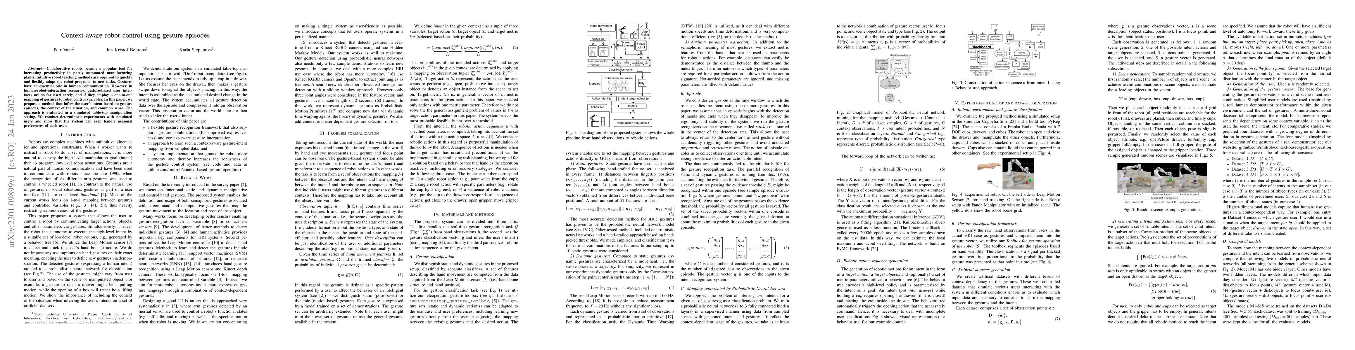Thumbnail for Context-aware robot control using gesture episodes