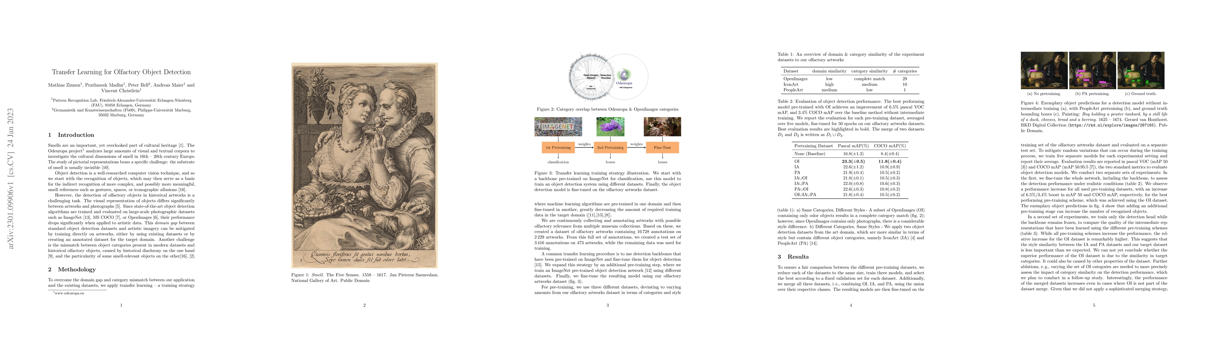 Thumbnail for Transfer Learning for Olfactory Object Detection