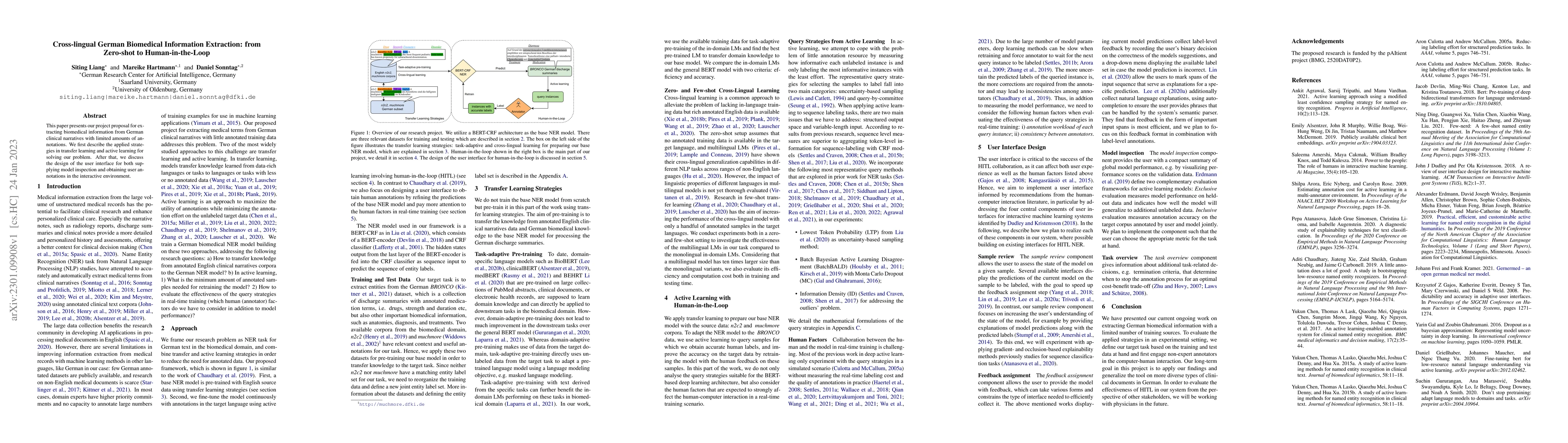 Thumbnail for Cross-lingual German Biomedical Information Extraction: from Zero-shot
  to Human-in-the-Loop