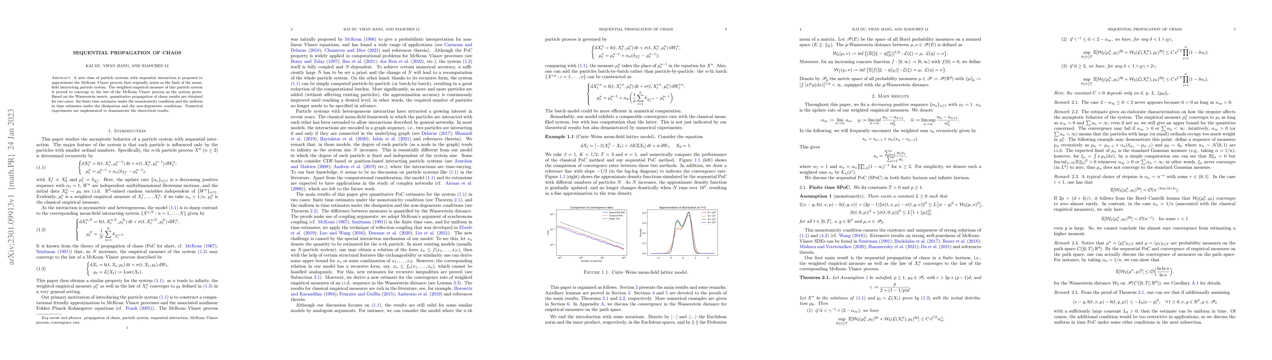 Thumbnail for Sequential propagation of chaos