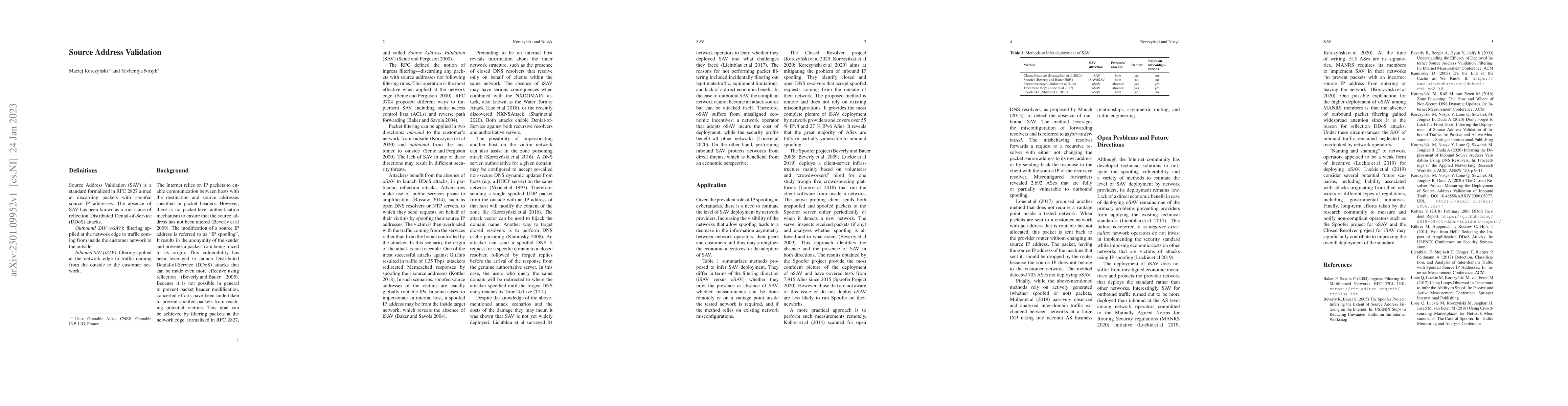 Thumbnail for Source Address Validation