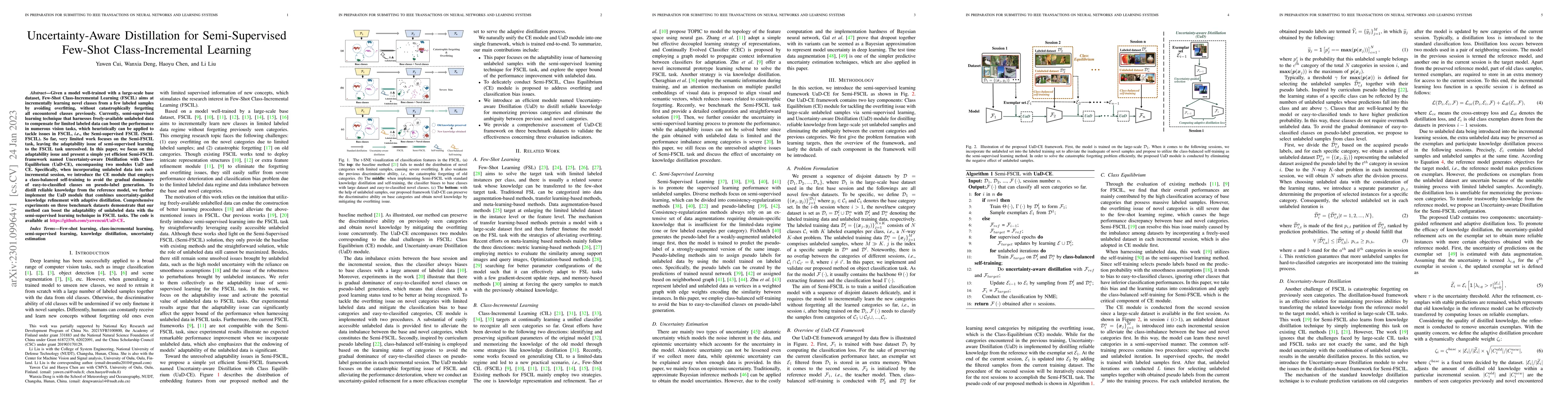 Thumbnail for Uncertainty-Aware Distillation for Semi-Supervised Few-Shot
  Class-Incremental Learning