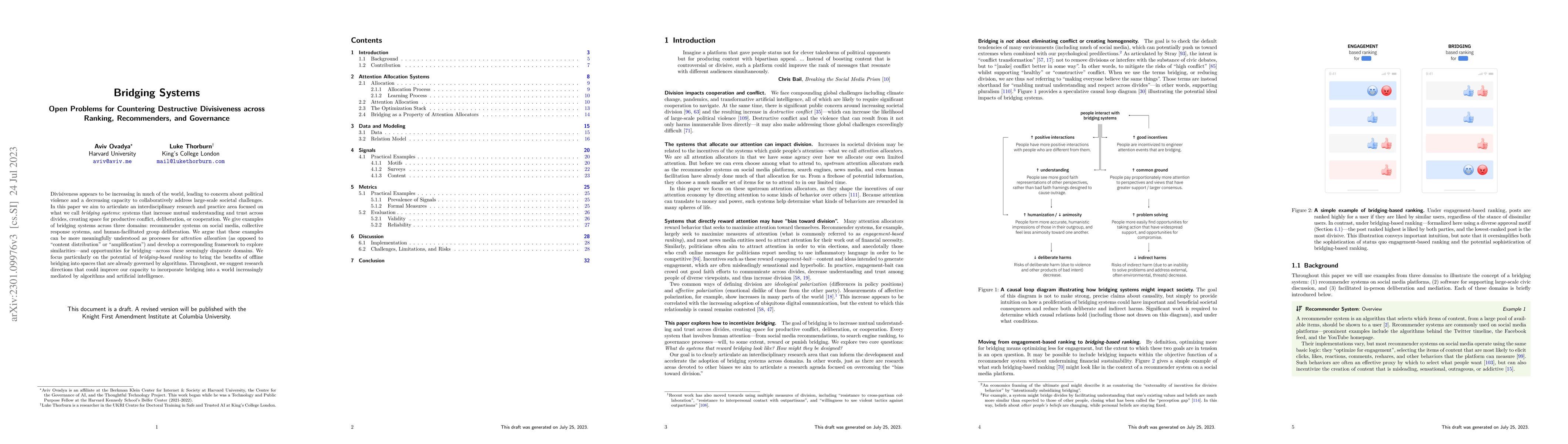 Thumbnail for Bridging Systems: Open Problems for Countering Destructive Divisiveness
  across Ranking, Recommenders, and Governance