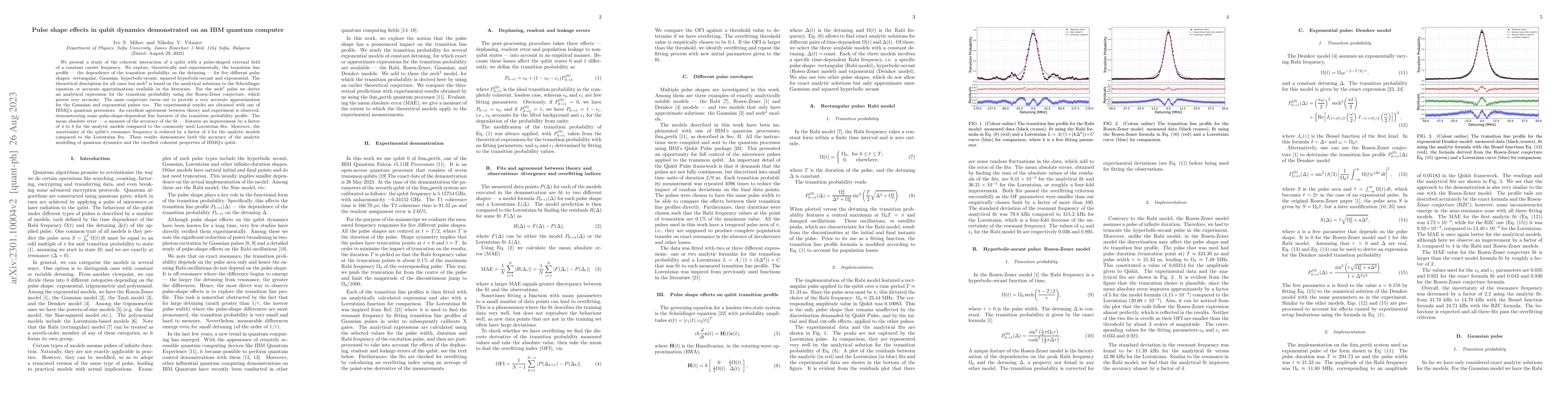 Thumbnail for Pulse shape effects in qubit dynamics demonstrated on an IBM quantum
  computer