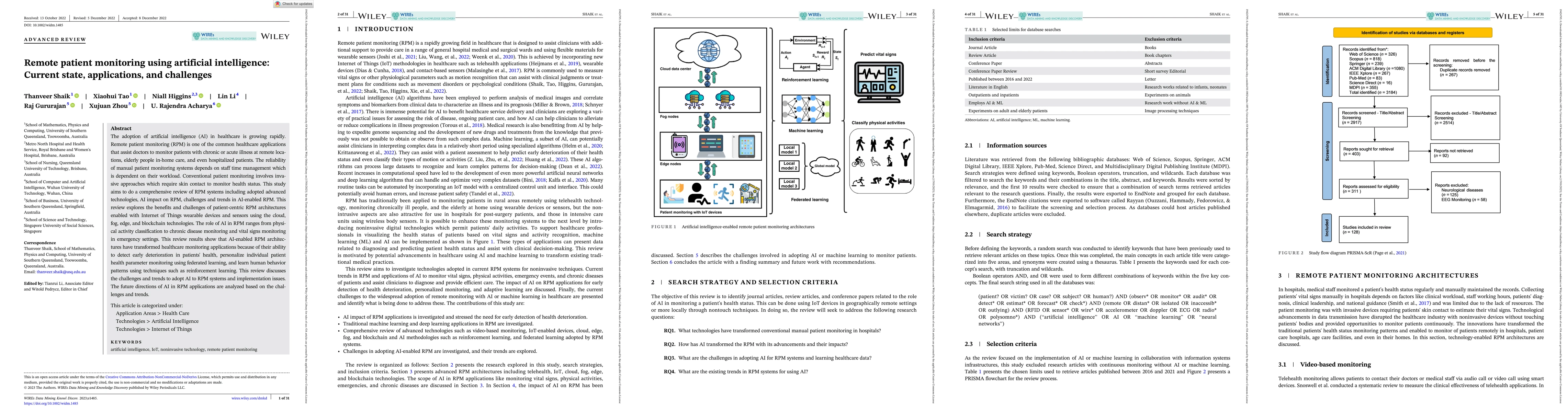 Thumbnail for Remote patient monitoring using artificial intelligence: Current state,
  applications, and challenges